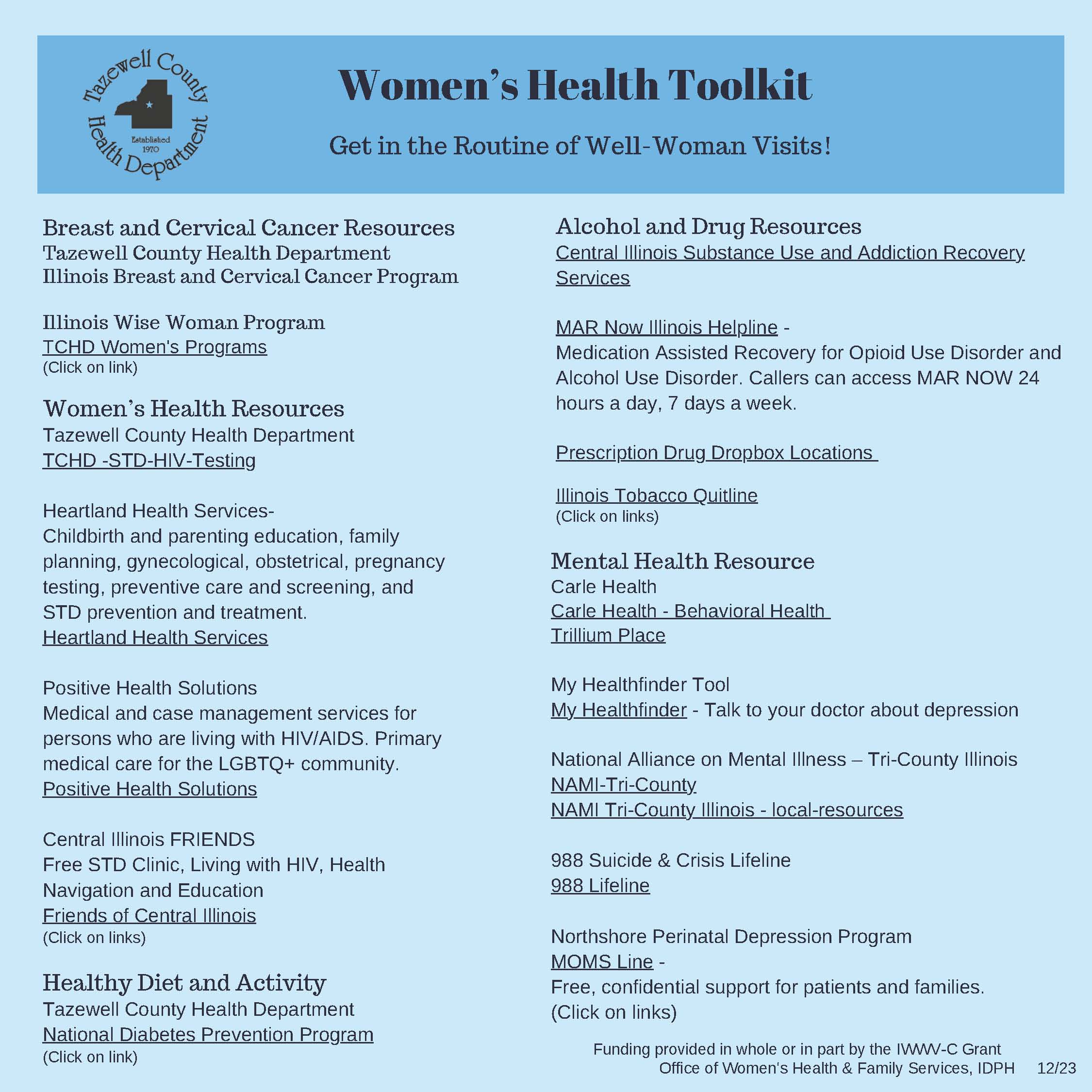 Womens Health Toolkit
